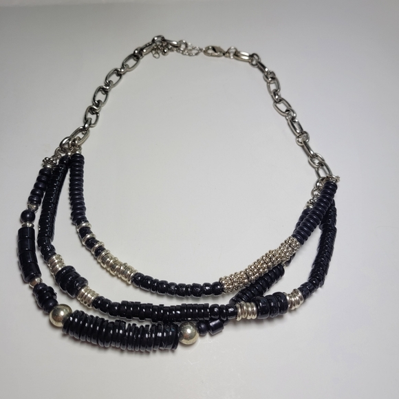 NOWT Free People Oceanfront layered necklace in Black - Picture 2 of 4